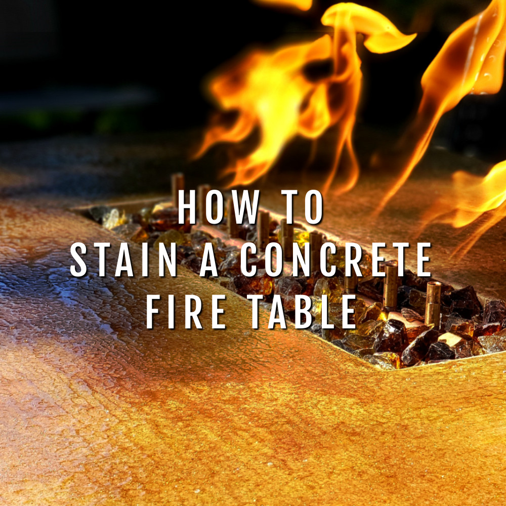 How to Make a Concrete Fire Table